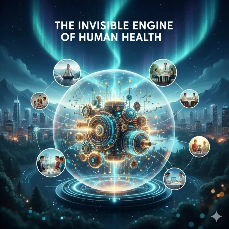 Healthy human cell with glowing mitochondria representing mitochondrial restoration and cellular energy repair